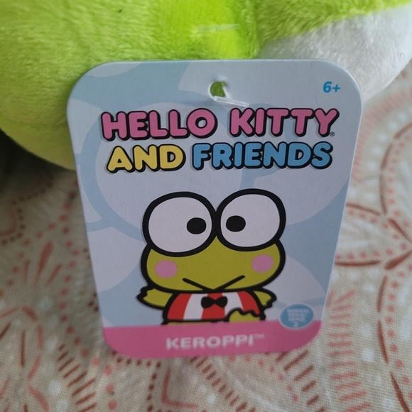 Keroppi Hello Kitty Sanrio Green Frog Plush Toy Brand New Stuffed Animal - Picture 4 of 10